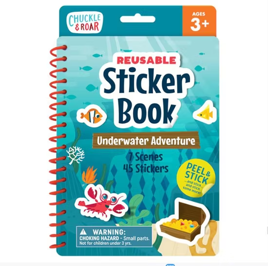 Customized New Design Kids Creative Activity Varied Shape Cutting No Glued Static Film Reusable Sticker Book Printing
