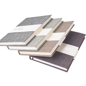 OEM Factory Custom Hot Sale High Quality Linen Fabric Hard Cover Journal Planner Notebook Printing