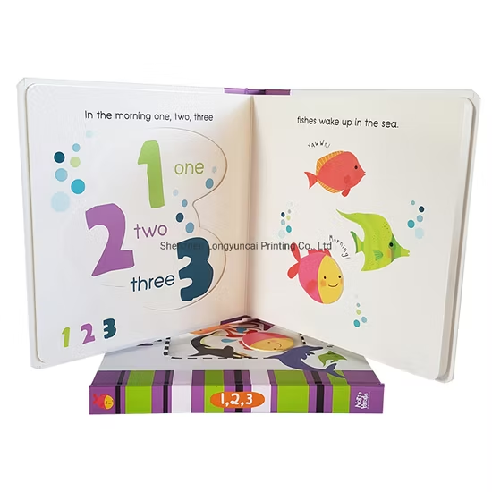 OEM Factory Customized Cheap Price Paper Back Cut-out English Learning Educational Baby Board Books Printing