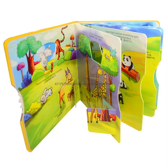 Custom Bulk Printing and Binding Factory Hardcover Children′ S Cardboard Book Flap up Board Book Printing for Kids