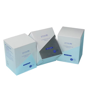 Printing Factory Customized High Quality Reverse Varnishing Packing Box Silver Paper Box Package for Cosmetic