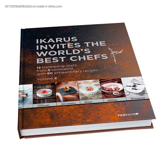 Customized High Quality Publishing Recipe Colorful Food Photography Hardcover Coffee Table Cookbook Printing