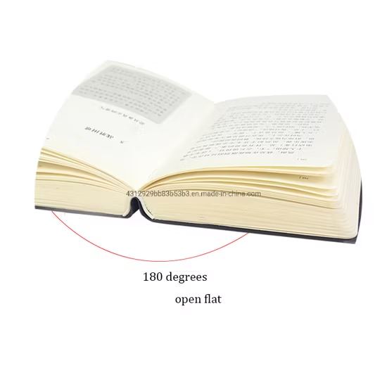 OEM Factory Cost Effective Pocket Size Open Flat Round Spine Softcover Leather Book Printing