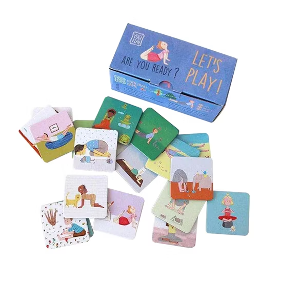 OEM Factory Cheap Price 2X3 Inch Kids Memory Playing Cards 1.5mm Thick Game Cards with Corrugated Boxes