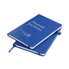 Customized A5 Ruled Margin Printed Notebook Hot Foil Stamping Hardcover PU Leather Journal Planner with Elastic Chlosure and Pen Holder