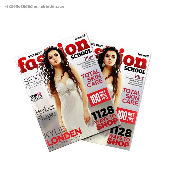 2022 Customized Hot Sale Low Cost Monthly Vogue Poster Magazine Printing