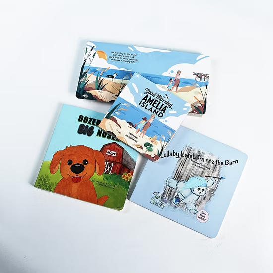 Professional Factory High Quality Thick Paper Board Round Corner English Colorful Story Children Board Book Printing