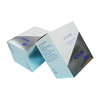Printing Factory Customized High Quality Reverse Varnishing Packing Box Silver Paper Box Package for Cosmetic