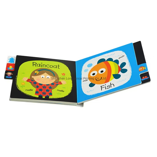 Self Publishing Customized Kids Educational Die-Cut Board Books Printing with Tab