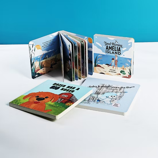 Professional Factory High Quality Thick Paper Board Round Corner English Colorful Story Children Board Book Printing