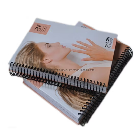 Customized Competitive Price Hard Board A5 Smooth Non-Permeable Spiral PlannerJournal Notebook Printing