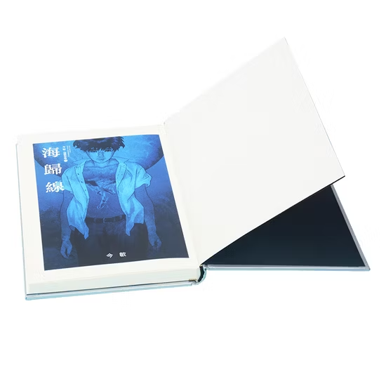 OEM Printing Factory Customized Silver Pantone Color Cover B&W Color Text Round Spine Hardcover Books with Dust Jacket