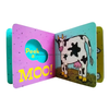 Self Publishing Customized Kids Educational Die-Cut Board Books Printing with Tab
