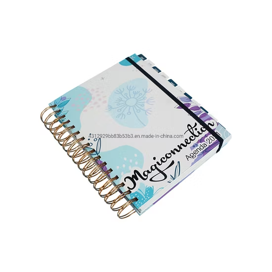 Customized Competitive Price Hard Board A5 Smooth Non-Permeable Spiral PlannerJournal Notebook Printing